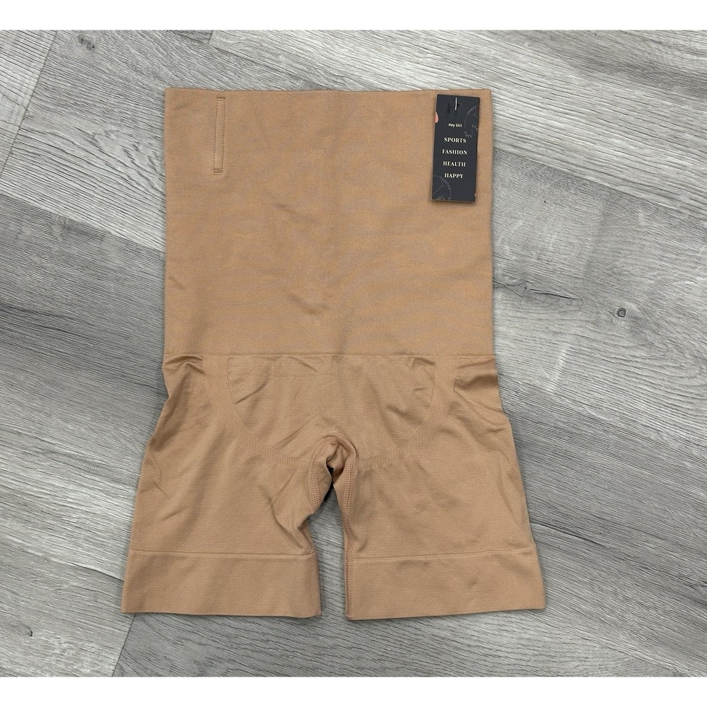 Hey Girl High Waist Tummy Control Shape wear Women's Shorts Nude Size Medium NWT